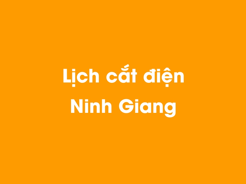 Lịch cúp điện Ninh Giang hôm nay 23/12/2024